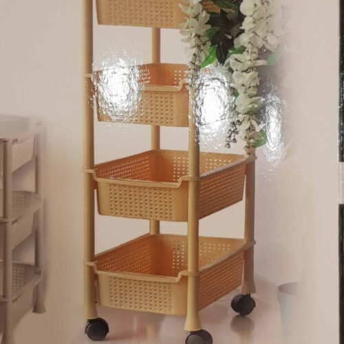 ארגז ירקות 4 קומות 88X44X31 צבע לבן