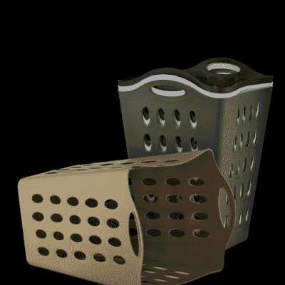 סל כביסה גמיש מרובע 75L