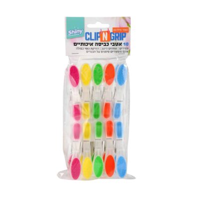 10 אטבי סופר מילניום עם גומי