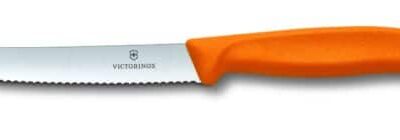 סכין ירקות משונן עגול כתום ויקטורינוקס