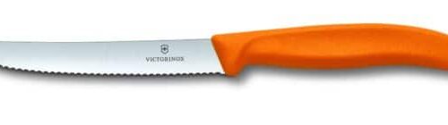 סכין ירקות משונן עגול כתום ויקטורינוקס