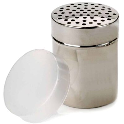 מלחייה נירוסטה מפזר תבלינים חורים גדולים עם מכסה