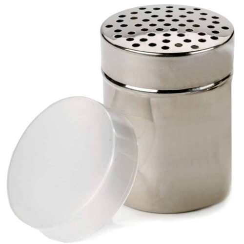 מלחייה נירוסטה מפזר תבלינים חורים גדולים עם מכסה