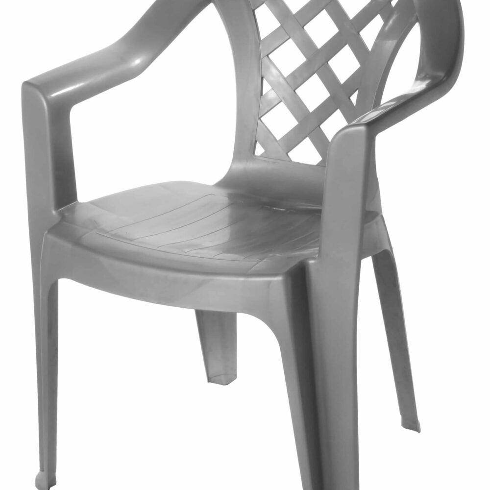 כסא נעם לבן - אפור עכבר