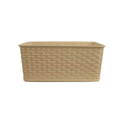 סלסלה ראטן גדולה בז' 7296155151794 26*40 גובה 19