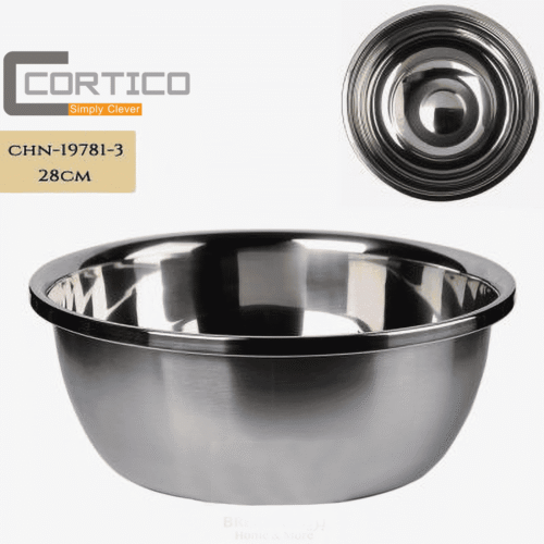 קערה עמוקה נירוסטה 28