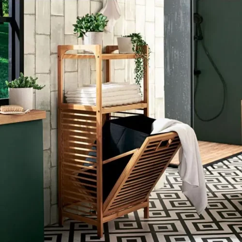 ארון עם סל כביסה מובנה