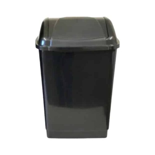 פח אשפה פליק פלאק שובך 25 ליטר שחור - גימור מבריק