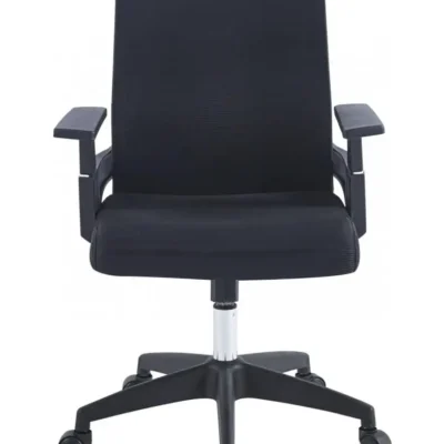 כיסא מחשב עם גב ארגונומי Foxtrot שחור