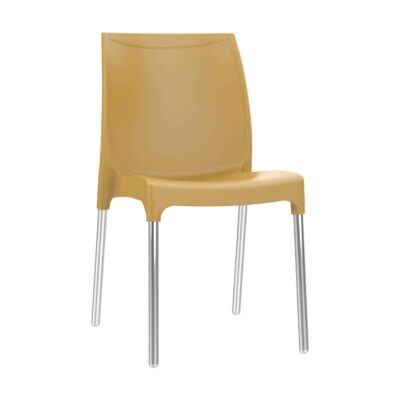 כסא פלסטיק דגם דן עם רגליים מאלומיניום