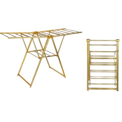 מתלה כביסה אלומיניום איכותי - בצבע זהב