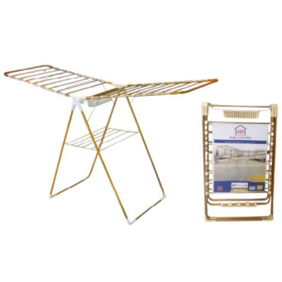 מתלה כביסה מתכת בצבע זהב