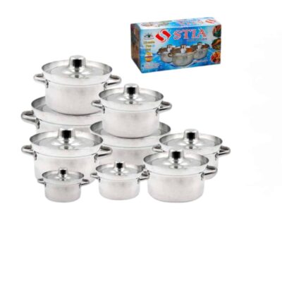 סט סירים אלומיניום רב שימושי - 16 חלקים