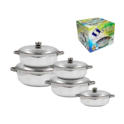 סט סירים גדולים אלומיניום 10 חלקים Super