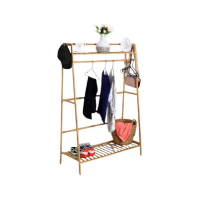 מתלה בגדים מעץ - מתלה רב שימושי