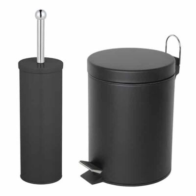 סט פח דוושה 5 ליטר + מברשת שרותים