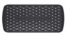 ראש מקלחת שחור 20*18 TIGER 3F