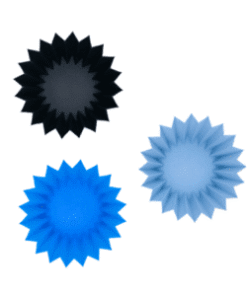 גביע סיליקון כחול Lunch Punch Silicone Cups - Blue