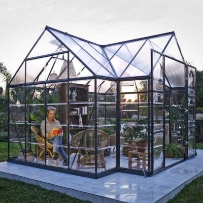 חממה ביתית 3.6x3 VICTORY ORANGERY בצבע אפור