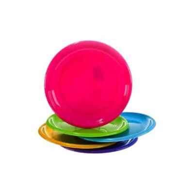 צלחת פלסטיק שטוחה קוטר 23 ס"מ