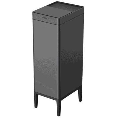 פח חכם | פח אלקטרוני סלייד צר | פח סנסור צר על רגל 50 ליטר דגם יהלום | פח למטבח | פח אשפה מעוצב עם רגליים מנגון החלקה Slide