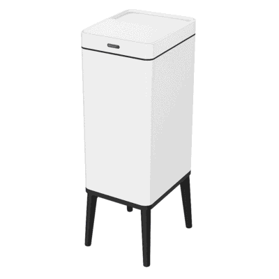 פח חכם | פח אלקטרוני סלייד צר | פח סנסור צר על רגל 50 ליטר דגם יהלום | פח למטבח | פח אשפה מעוצב עם רגליים מנגון החלקה Slide