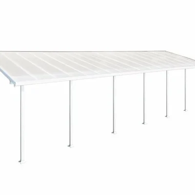 פרגולה פריה - אלומיניום 3X10.35 לבנה