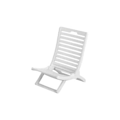 כסא ים מתקפל דגם Sunset לבן - כסא חוף
