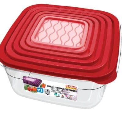 סט 5 קופסאות אחסון קורל קווינטה