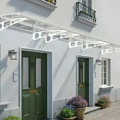 גגון בורדו 6690 לבן שקוף