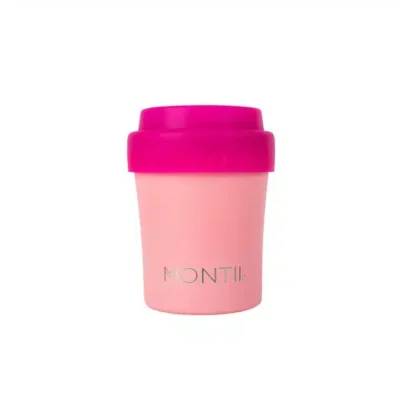 כוס קפה תרמית מנירוסטה - מיני MontiiCo Mini Coffee Cup - Strawberry