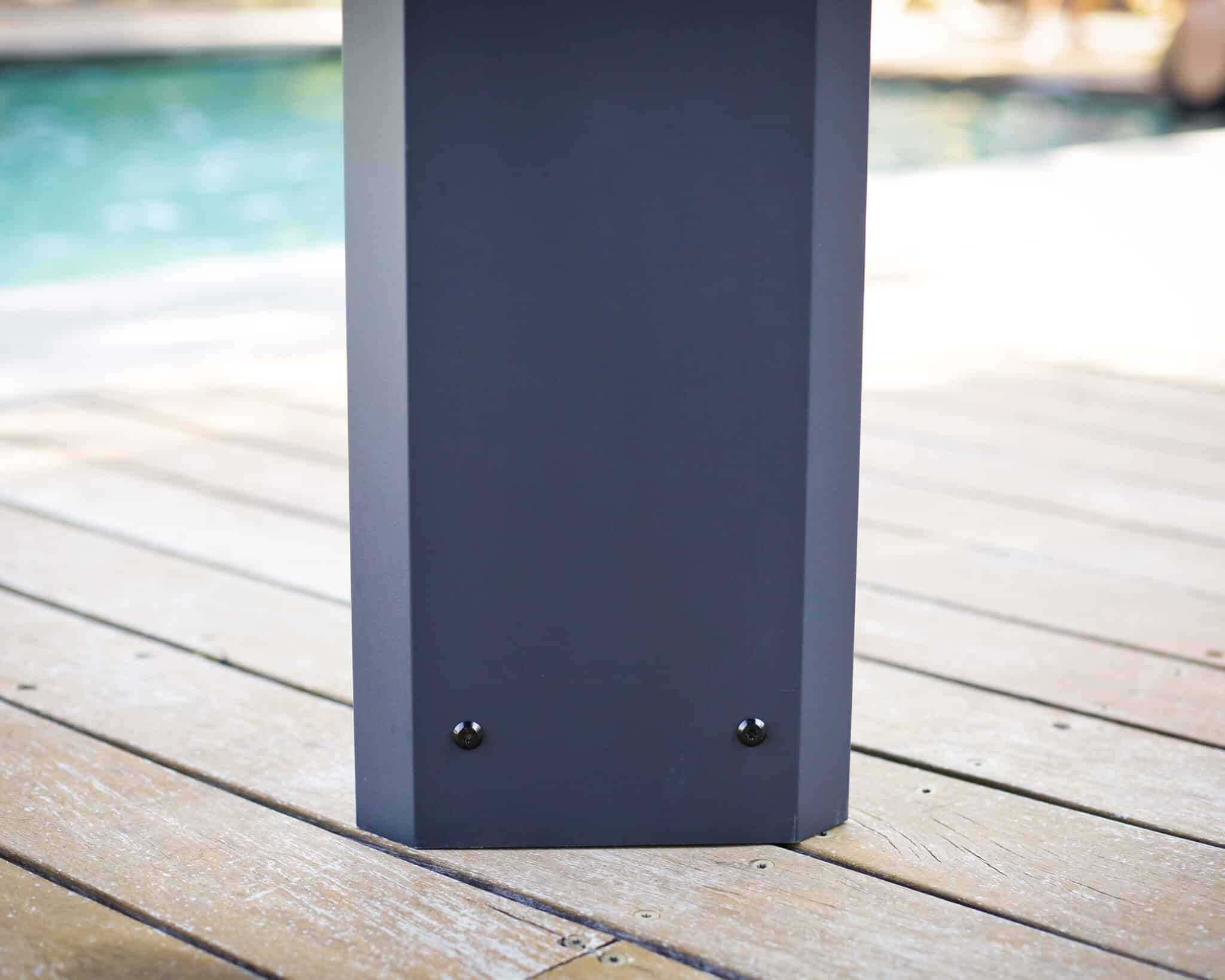 ⁦גזיבו לגינה Dallas 4.3x4.3 רחב בצבע אפור⁩ – תמונה ⁦5⁩