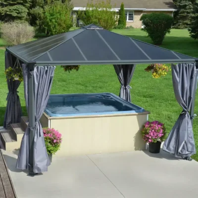 גזיבו פלרמו 3.6X3.6 אפור