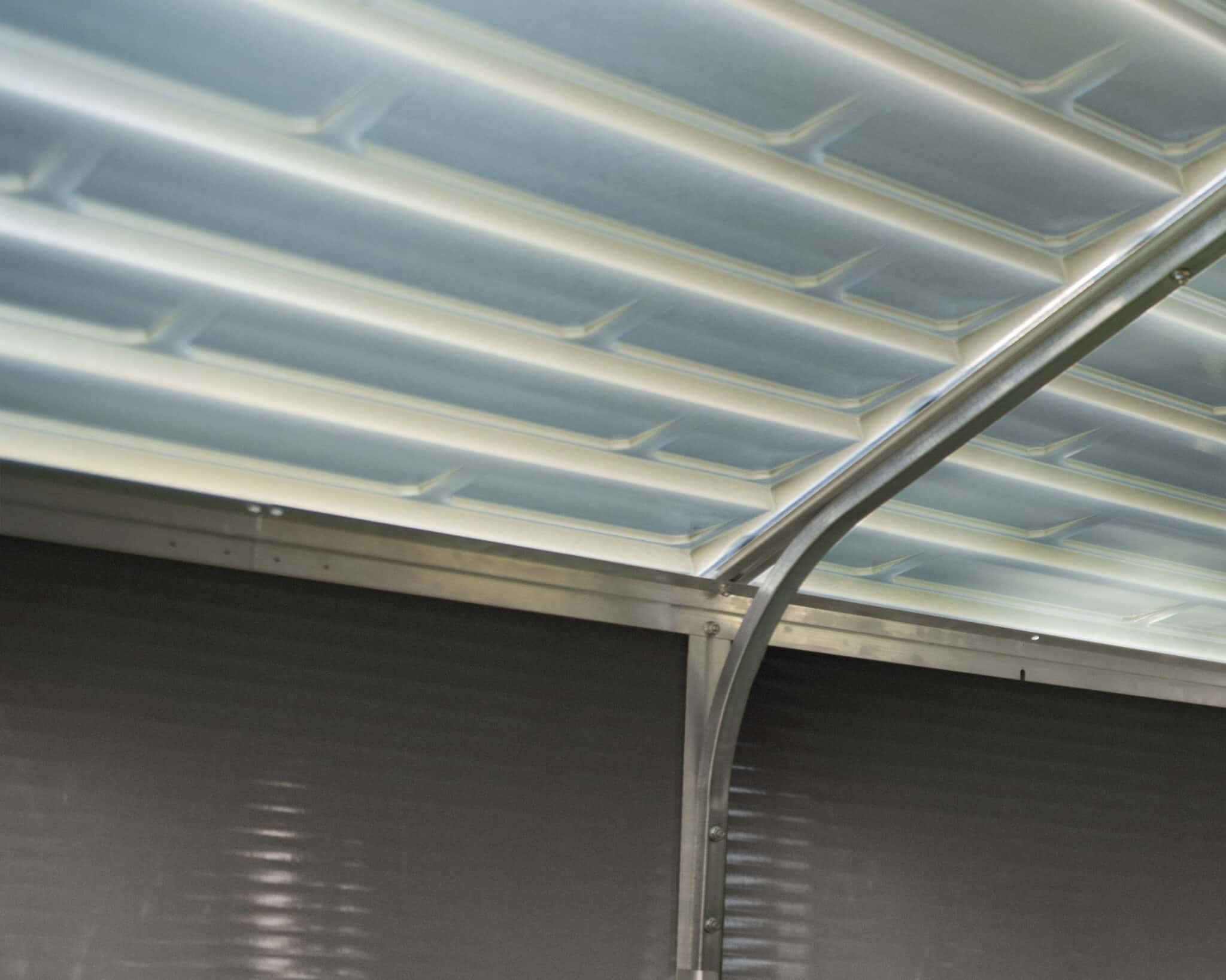 ⁦מחסן גינה רוביקון אפור 2.4X5.3 מטר⁩ – תמונה ⁦5⁩