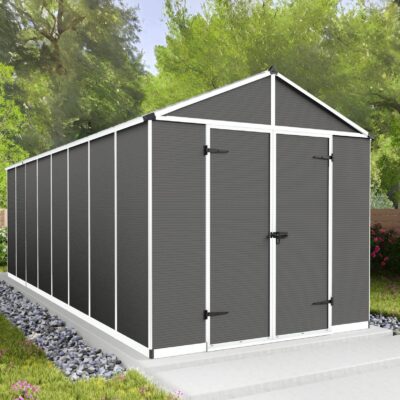 מחסן גינה רוביקון אפור 2.4X6 מטר