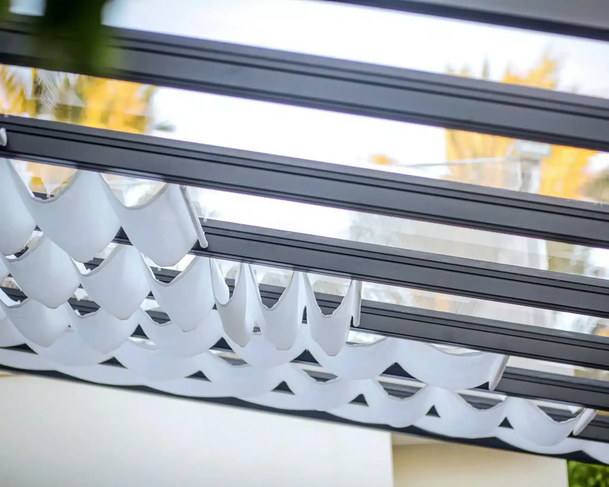 ⁦סט וילונות הצללה לפרגולה 3.4X5.2 Stockholm⁩ – תמונה ⁦5⁩