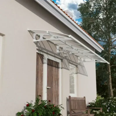 גגון בורדו 4460 לבן כפול דופן