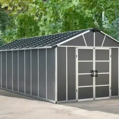 מחסן יוקון אפור כהה 3.3X6.4 מטר (11X21 פיט)