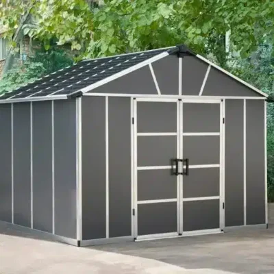 מחסן יוקון אפור כהה 3.3X2.7 מטר (11X9 פיט)