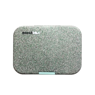 קופסת אוכל מאנץ' בוקס עם נצנצים Sparkle Mint (Midi5 clear tray)