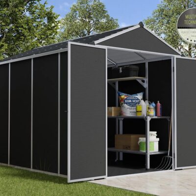 מחסן גינה רוביקון אפור 1.9X3 מטר (6X10 פיט)