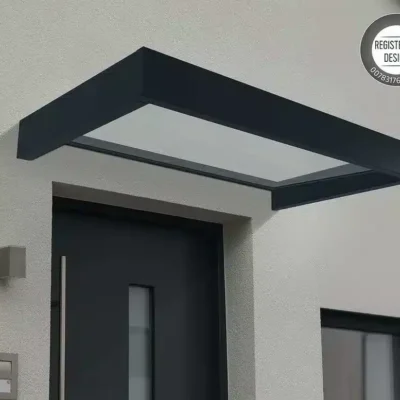 גגון Sophia אפור 1x1.6 - קירוי שקוף או לבן אופל לבחירה