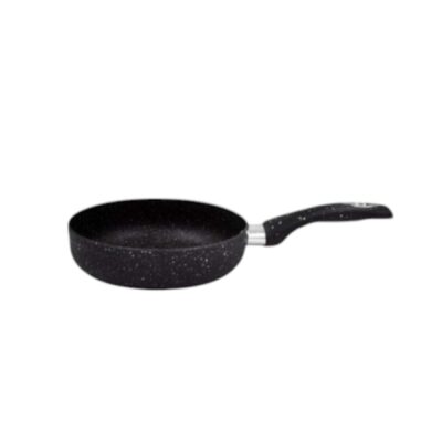 מחבת נירוסטה איכותית - צבע שחור גרניט, מגוון גדלים לבחירה