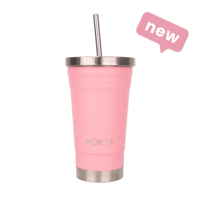 כוס שייק קלאסית בצבע תות  MontiiCo O Smoothie Cup - Strawberry