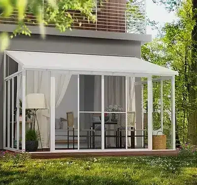 סט דלתות רשת לבנות (לגזיבו לדרו, סן רמו וגרדה)