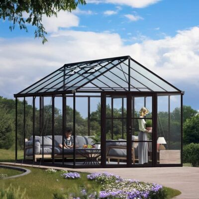 חממה ביתית ARIA 3x4.5 שחור - שקוף