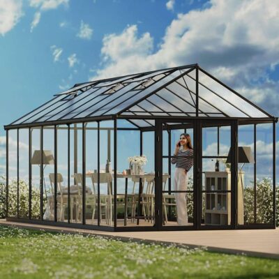 חממה ביתית ARIA 3x6 שחור - שקוף