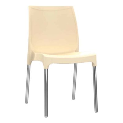 כסא פלסטיק דגם דן עם רגליים מאלומיניום