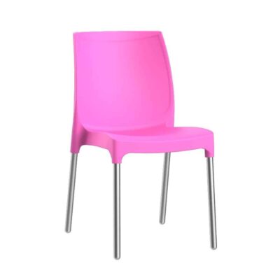 כסא פלסטיק דגם דן עם רגליים מאלומיניום