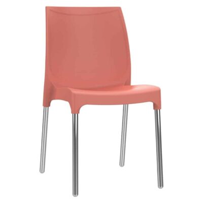 כסא פלסטיק דגם דן עם רגליים מאלומיניום